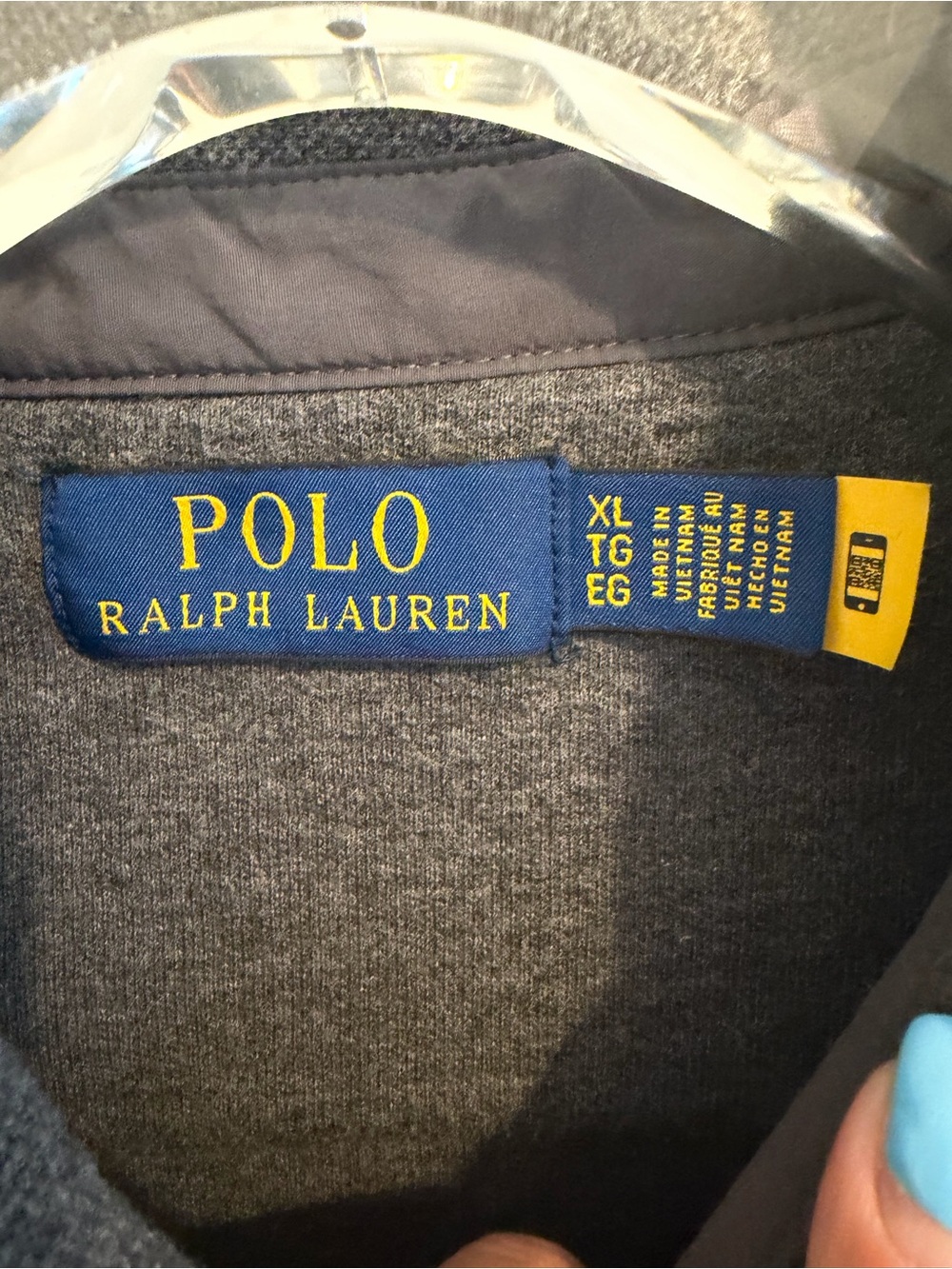 Polo Ralph Lauren Men’s XL Gray Brushed Fleece Shirt Jacket Overshirt Shacket - Picture 2 of 8